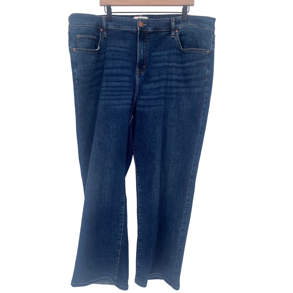 Lane Bryant‎ Straight Leg Jeans Womens 24 Blue Flex Magic Waistband Relaxed Fit - Picture 2 of 10